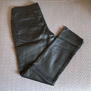 Men’s Faux Leather Skinny Jean